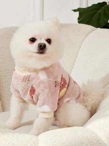 PETSIN 1 Pc Cute Bear Flannel Pet Graphic Warm Pet - Multicolor - View 9