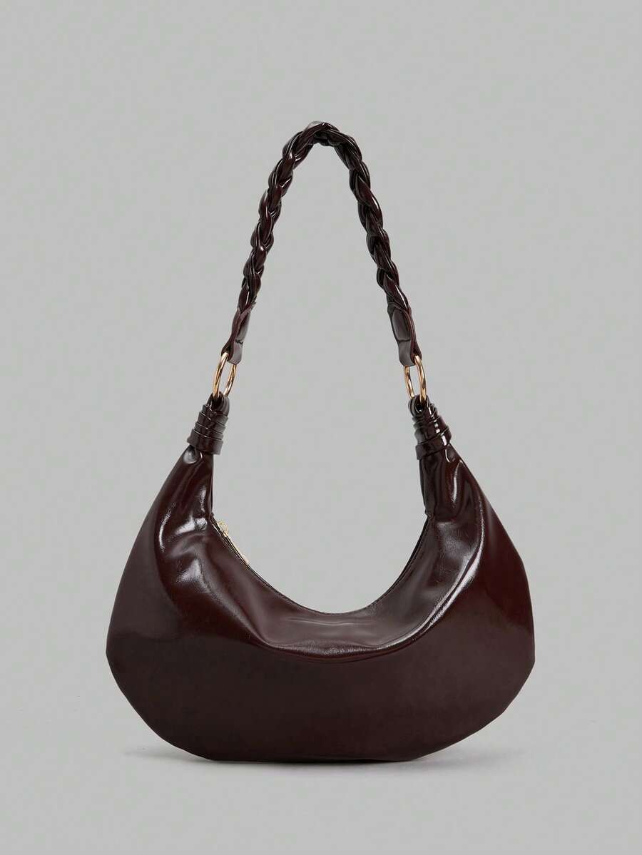 Ontre 女士时尚多功能日常单肩包 - 酒紅色 - 查看 1