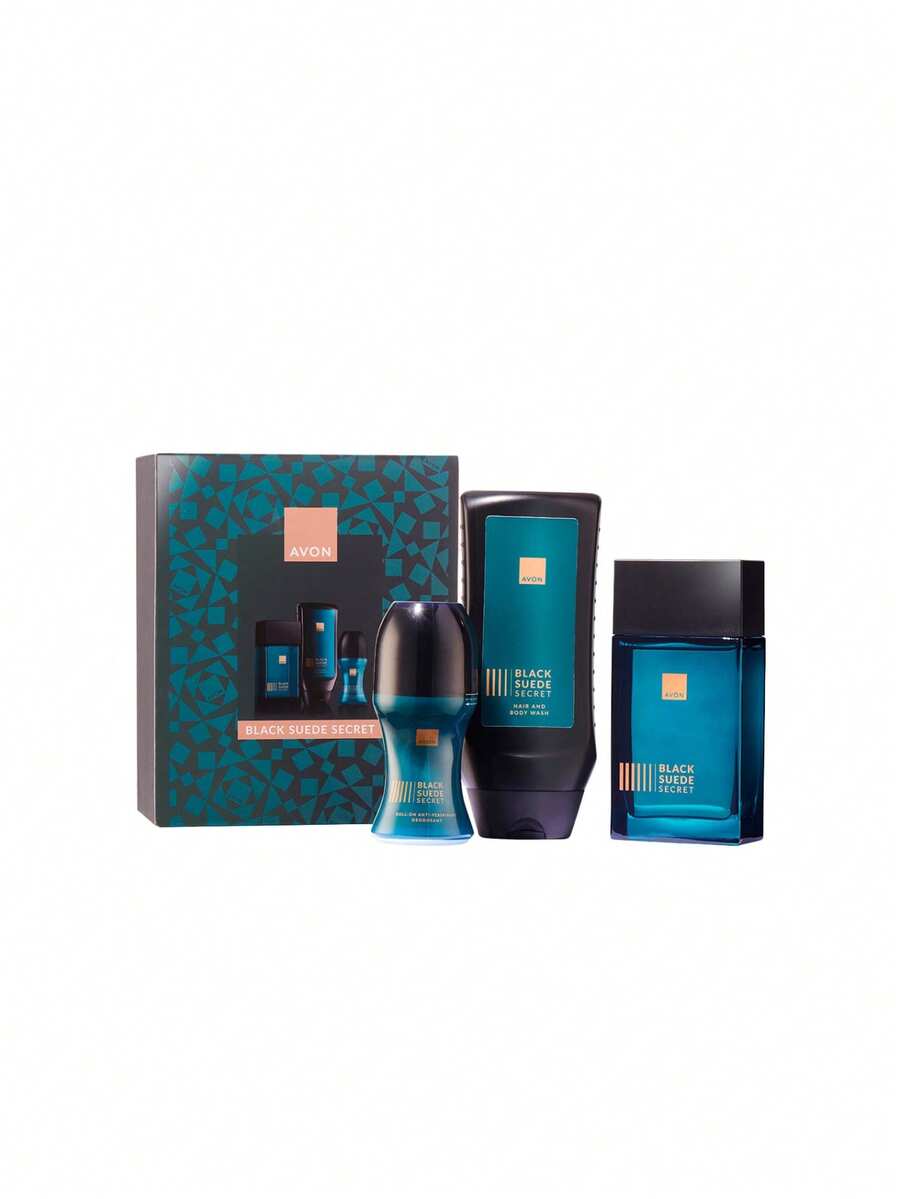 Avon Black Suede Secret Eau De Toilette 100 Ml Gift Set - Multi Scents - View 1
