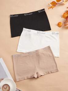 NudeFit 3pcs/Pack Plus Size Women Seamless Hipster Panties - Multicolor - View 1