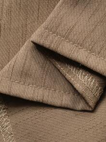 DAZY Men's Casual Shirt And Pajama Set, Suitable For Spring And Autumn - Khaki - View 8