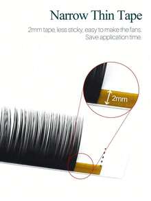 False Eyelashes, 20 Rows Eyelash Extension C Cc D Curl Russian Volume Lashes 0.05 0.07 0.10 0.15 0.20 Thickness Fake Eyelashes Cluster Lash Lash Clusters, Eyelash Clusters, Individual Eyelashes, Lashes, Fake Lashes - Black - View 6