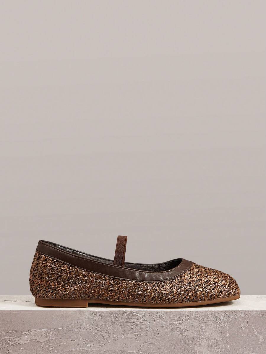 Styleloop Sandal đế dày màu đen đa năng dành cho nữ, kiểu dáng thường ngày. - Màu nâu  Mocha - Xem 1