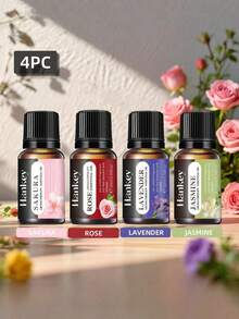 6瓶装香薰精油套装：玫瑰精油1瓶，薰衣草精油1瓶，香草精油1瓶，檀香精油1瓶，樱花精油1瓶，茉莉精油1瓶。套装包含香薰机、香薰蜡烛、香薰石、加湿器、车载香薰机、家用香薰机和精油补充装。 - 混合香味 - 查看 7