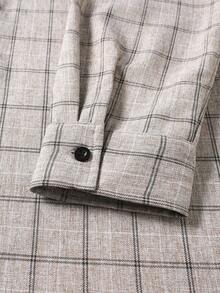 Manfinity CasualCool 男士梭织格纹商务长袖衬衫，秋季款