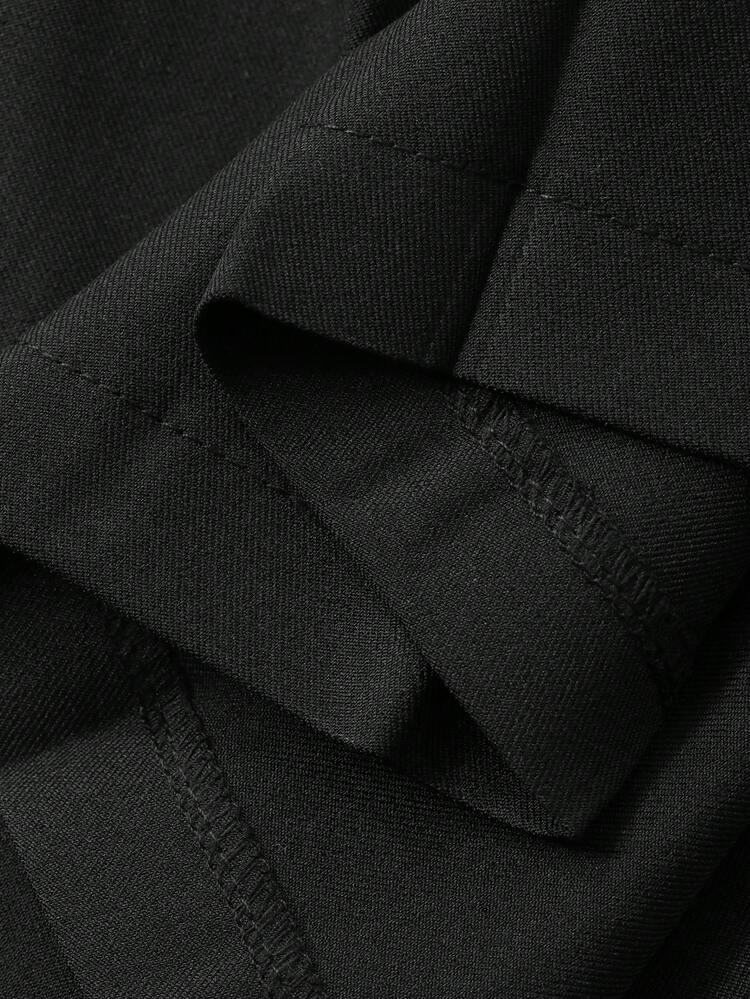 Tween Girl Solid Color Pleated A-Line Skirt, Casual School Style