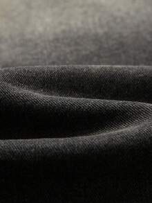 ROMWE MEN Goth 男士夏季休闲时尚街头刺绣十字花卉渐变水洗牛仔短裤 - 鏽棕色 - 查看 5