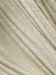 Swim Vcay 2Pcs Textured Wave Print Halter Bikini Set, Sexy Vacation Beach Swimsuit For Women Cream Bikini Strapless Bikini Cream Bathing Suit Ribbed Bikini