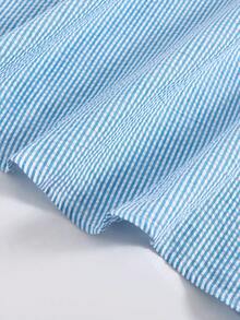 Serisse Kids 少女休闲优雅露背大蝴蝶结装饰无袖连衣裙，适合花童、毕业典礼、公主裙、生日派对、圣诞节、新年等场合。 - 藍色 - 查看 9