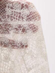 FRIFUL Đầm nữ không tay mỏng nhẹ, thích hợp mặc đi dự tiệc cưới mùa hè. - Màu be - Xem 7