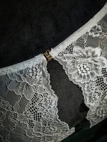 SpicyHot 1pc Women's Sexy Lace Panty - White - View 6