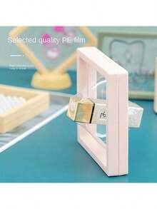 30 elegante schwarze 3D Schwebende Ausstellungsboxen mit elastischem Film - staubdichte Kunststoff-Schmuckaufbewahrungsboxen für Halsketten, Armbänder, Ringe, Münzen, Ohrstecker, Anstecknadeln - perfekt für den Einzelhandel und den Privatgebrauch, moderner Stil, Tischhalterung, Schnappverschluss, polierte Oberfläche, persönliche Schmuckausstellung | Modedisplaybox | Sichere Schnappbox, Schmuckdisplaybox, Schmuckbox - Verschiedenfarbig - Übersicht 2