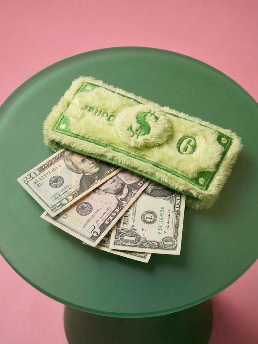 Joivida 美元硬币袋创意软萌铅笔盒青少年卡通新奇文具袋 - 綠色 - 查看 1