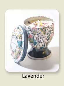 1 件/4 件干花香薰蜡烛，高脚杯罐和三芯蜡烛款式，图案优雅，适合装饰、芳香疗法和节日装饰，是馈赠亲朋好友的绝佳礼物，提供单盒或 4 件套礼品套装 - 彩色 - 查看 24