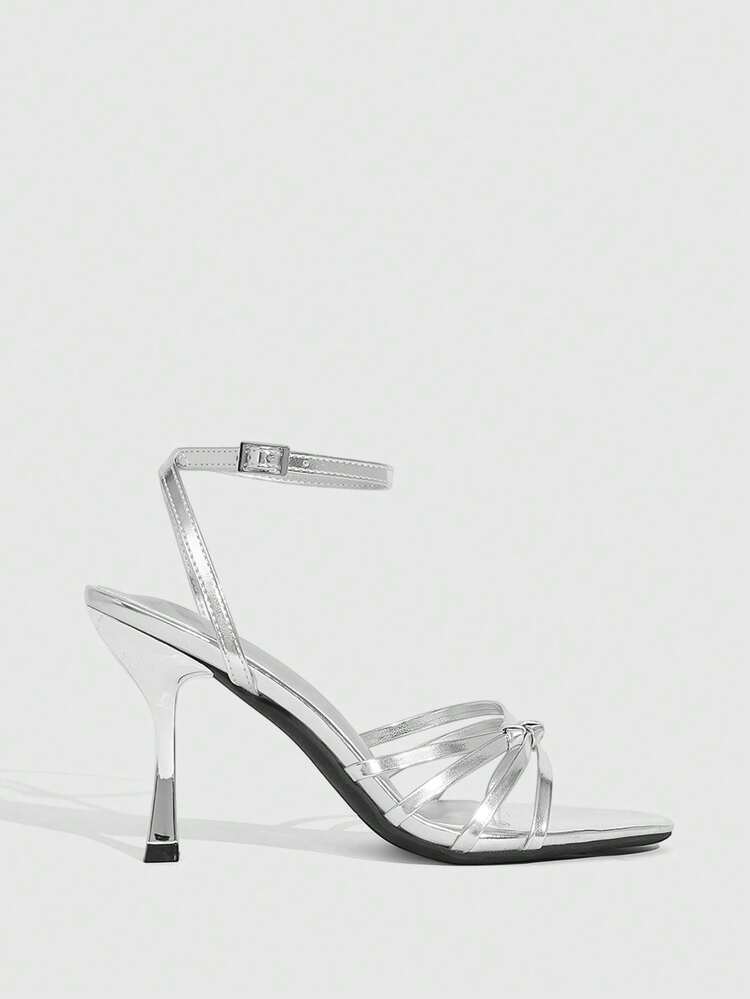 CUCCOO SZL Women's Fashion Versatile Commuter Buckle Heeled Sandals Spring Shoes Prom Heels