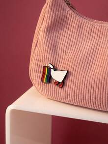 Joivida Cute Duck Brooch Alloy Vintage Accessories Creative Animal Design Metal Pin Enamel Colorful Scarf Clip For Women Gifts Birthday Party Retro Decor - color - View 2