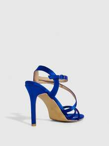 CUCCOO SZL Women Gladiator Sandals Valentine's Day - Blue - View 3