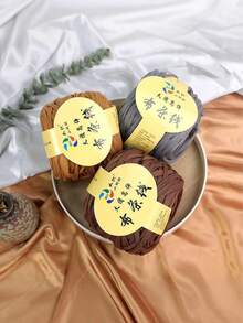 1/3 Pcs T-Shirt Yarn, Woven Fabric Knitted Yarn, Used For Crocheting And Knitting Bags, Cushions, Dolls, Handicraft Crochet Projects - Multicolor - View 4