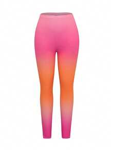 Swim Mulvari 女士新款多色条纹印花圆领短袖上衣、修身长裤和长款网纱裙三件套泳衣，春夏度假必备的端庄风格 - 彩色 - 查看 9