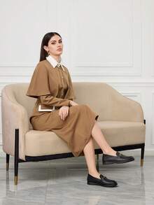 Sleekvia Casual Versatile Commuting Fringe Decor Flat Loafers Valentine's Day - Black - View 8