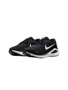 Nike Structure 26 Wide Women's Running Shoes Black / White / Wolf Grey / Metallic Silver HQ2589-001 - BLACK/WHITE-WOLF GREY-METALLIC SILVER - 查看 2