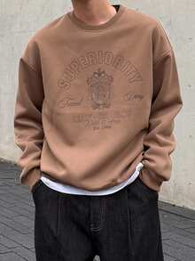 DAZY 男士厚字母印花套头卫衣，秋/春季款