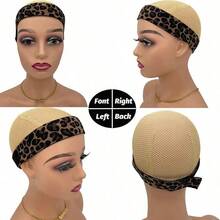 4Pcs Adjustable Elastic Wig Bands, Polyester Non-Textile Weaving, Edge Laying Bands, Lace Front Melting Straps, Normal Hair Type Compatible, Wig Securing Accessory - Multicolor - View 4