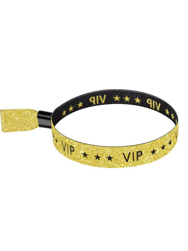 10条VIP腕带，适用于派对、活动、婚礼、音乐会，布质腕带，派对装饰用品，批量婚礼音乐会节日手环