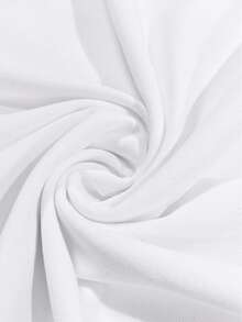 Manfinity Dauomo 男士字母印花圆领休闲宽松T恤 - 彩色 - 查看 5