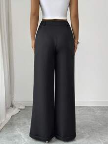SHEIN Elenzya Bộ đồ nữ thường ngày in hoa, quần ống rộng dáng suông và áo croptop, set 2 món mùa hè, quần ống rộng nữ, set quần hai mảnh, set quần và áo mùa hè, trang phục nữ thường ngày, trang phục mùa hè nữ, quần kiểu Y2K, trang phục mặc nhà, quần ống rộng, quần công sở, set đồ đi nghỉ mát nữ, set 2 món nữ, trang phục hợp xu hướng, set 2 món nữ, trang phục mùa hè cho nữ. - màu đen - Xem 2