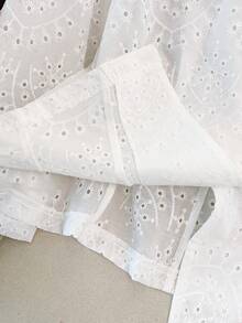 GlowEve CURVE Plus Size Women Lightweight Short Blazer Jacket With Embroidery Design - White - View 8