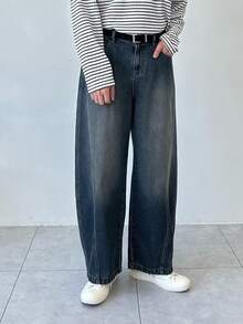 DAZY Men's Washed Vintage Blue Denim Jeans, Suitable For Spring And Autumn - Blue - View 6