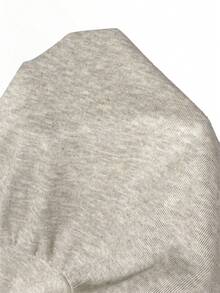 Aloruh 女士休闲不对称肩短袖蝙蝠袖上衣，紧身针织杏色上衣，百搭日常穿搭T恤 - 杏色 - 查看 10