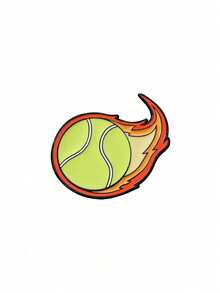 Zazumi Cartoon Sports Series Alloy Badge Brooch Football Basketball Volleyball Tennis Design Clothing Accessory Bag Backpack Decor Festival Party Celebration Fan Gift Casual Wear Statement Celebration - Multicolor - View 13