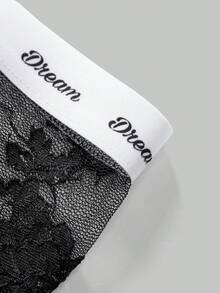 Men's Lace Trim Briefs, Drisq Location Style, Suitable For Music Festivals, Parties, Vacations