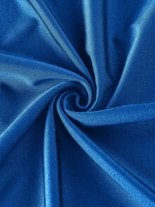 SHEIN MOD Đầm hai dây màu trơn dáng suông cho nữ cỡ lớn, kiểu dáng bán formal, đầm dự tiệc trà thanh lịch, đầm dài màu xanh dương dáng midi, thích hợp cho những chuyến đi biển. - Màu xanh bụi bặm - Xem 4