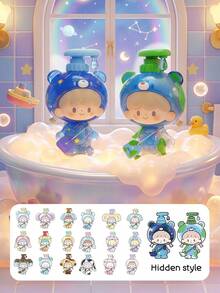 POKOJA LAND 盲盒（非毛绒填充），适合作为节日礼物送给朋友。泡泡浴主题盲盒人偶（12个普通款+6个惊喜款+2个隐藏款） - ABS材质可爱收藏人偶，配有沐浴配件，趣味十足的沐浴场景人物玩偶，是送给亲朋好友的贴心礼物，也是桌面/展示装饰和可爱人偶爱好者的理想之选。 - 潮玩盲盒 - 查看 12