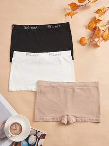 NudeFit 3pcs/Pack Plus Size Women Seamless Hipster Panties - Multicolor - View 5