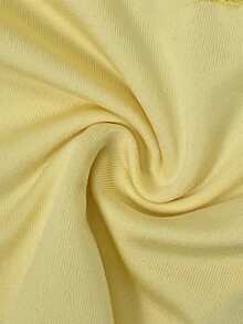 SHEIN BAE 女士性感蕾丝拼接抹胸连体衣，适合夜店派对、鸡尾酒会、日常穿着、节日、度假、万圣节、圣诞节等场合。 - 黃色 - 查看 7