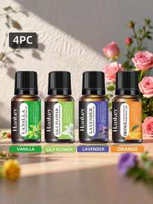 6瓶装香薰精油套装：玫瑰精油1瓶，薰衣草精油1瓶，香草精油1瓶，檀香精油1瓶，樱花精油1瓶，茉莉精油1瓶。套装包含香薰机、香薰蜡烛、香薰石、加湿器、车载香薰机、家用香薰机和精油补充装。 - 混合香味 - 查看 14