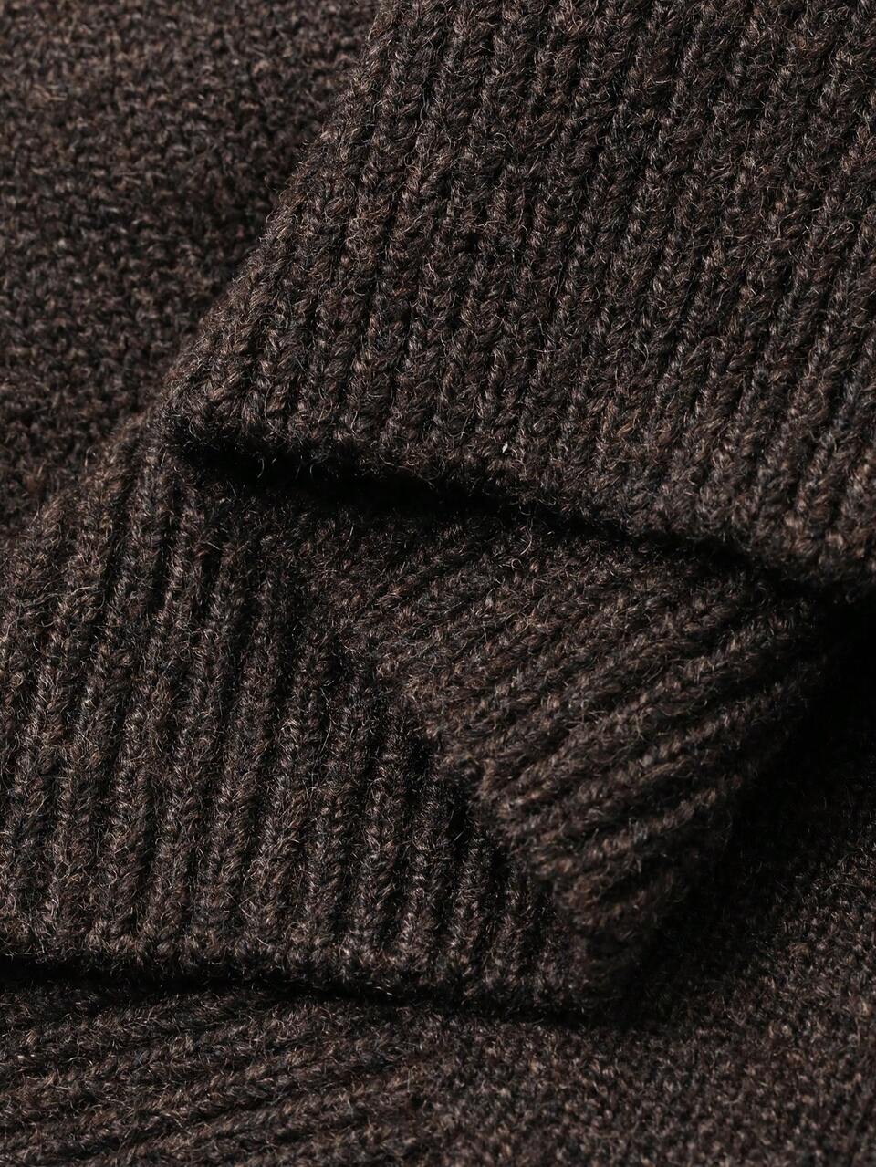 Men's Solid Color Knit Vest Suit With Beige Shirt, Commuter Outfit For Spring And Autumn