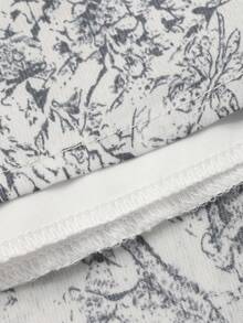 FRIFUL Women's Round Neck Floral Print Dress, Sweet Vacation Style - Multicolor - View 7