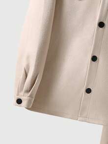 SHEIN 两件套青少年男童绅士套装，羊毛混纺休闲外套+优雅长裤，适合生日派对、花童、戒指童、返校季等场合。