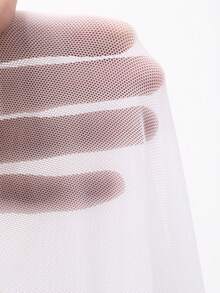 DAZY Tween Girls' Ruffle Patchwork Bow Decor Casual Loose Everyday Lounge Dress - White - View 8