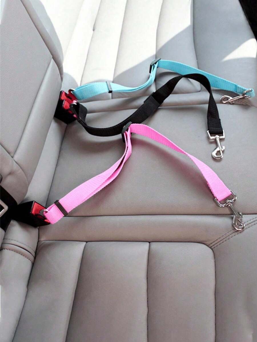 Pet Car Seat Belt, Pet Car Strap, Anti-Pet Running Around Strap, Pet Seat Seat Belt, Portable, Doesn't Take Up Space, Retractable Seat Belt, Pet Seat Belt, Car Seat Belt, Nylon Seat Belt, Heavy Duty Car Seat Belt For Pets, Car Seat Seat Belt Dog Car Seat Car Seat Covers Dog Car Seat Cover Pet Car Seat - Multicolor - View 1