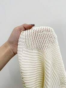 GlowEve Sleeveless Knit Fringe Elegant Romantic Cardigan - Apricot - View 7