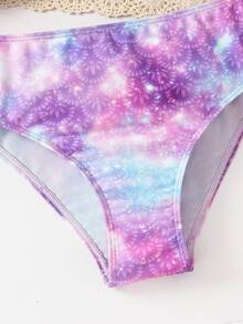 Emery Rose Kids Emery Rose Kids 少女印花细肩带比基尼上衣 - 淡紫色 - 查看 8