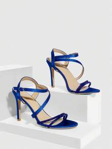 CUCCOO SZL Women Gladiator Sandals Valentine's Day - Blue - View 1