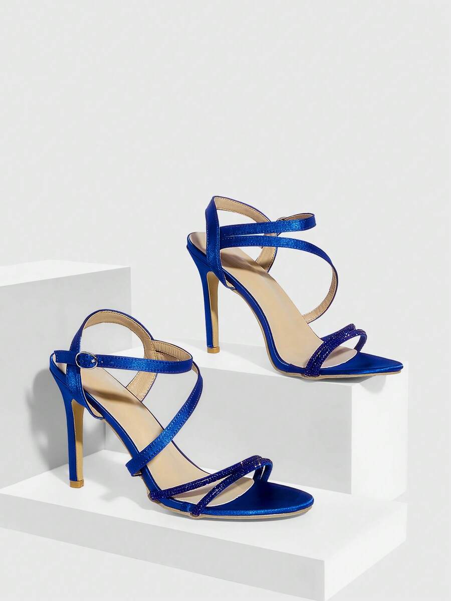 CUCCOO SZL Women Gladiator Sandals Valentine's Day - Blue - View 1