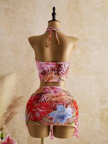 Bellisia 2026新款女士泳装到货，适合上学、度假、约会、下午茶、西式、邮轮、海滩、海岛、公路旅行、四季皆宜、音乐节、波西米亚风度假、秋日休闲、西部波西米亚风、优雅女士上衣，花卉豹纹性感金属装饰沙滩度假女士吊带比基尼。2026新款女士泳装到货，适合上学、度假、约会、下午茶、西式、邮轮、海滩、海岛、公路旅行、四季皆宜、音乐节、波西米亚风度假、秋日休闲、西部波西米亚风、优雅女士上衣，沙滩裙套装，夏季两件套，度假沙滩两件套，节日两件套，比基尼裙套装，泳衣三件套，三件套泳装套装，比基尼套装三件套，三件套泳装，复古女士泳装。 - 彩色 - 查看 5